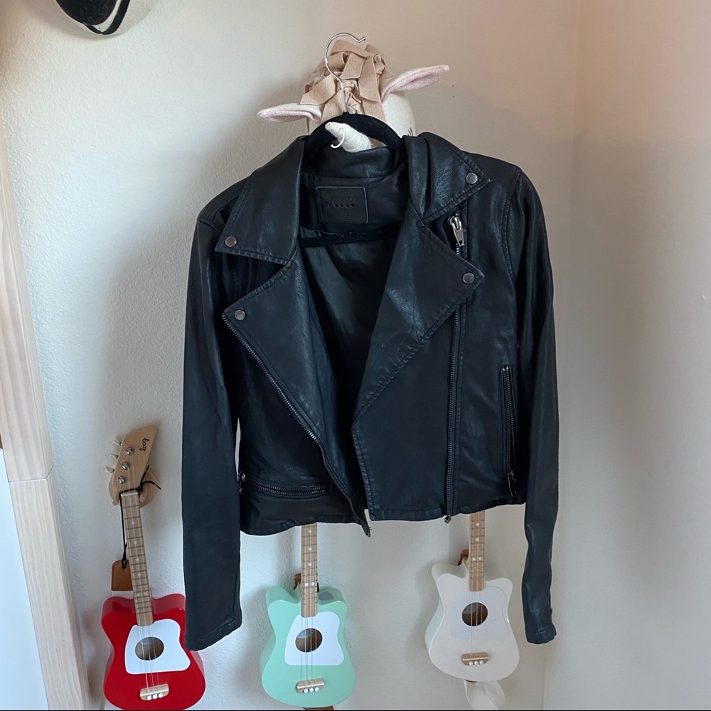 BLANKNYC | Black Faux Leather Moto Jacket